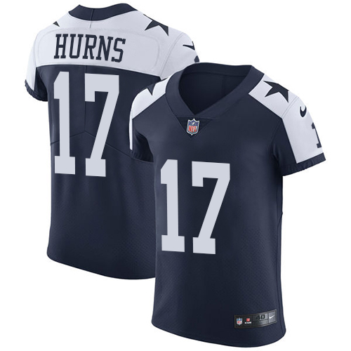Nike Cowboys #17 Allen Hurns Navy Blue Thanksgiving Men's Stitched NFL Vapor Untouchable Throwback Elite Jersey